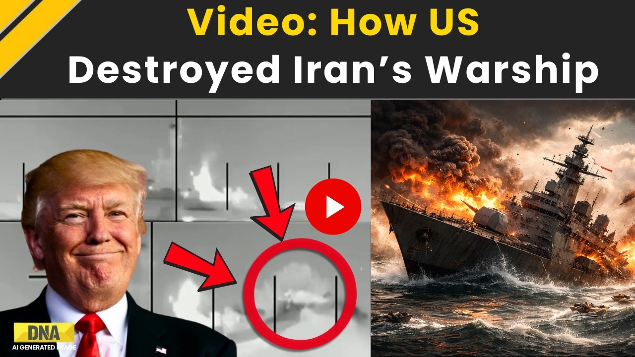 Israel Iran War: Footage Reveals How US Destroyed Iranian Warship | US Iran War | Iran Israel War