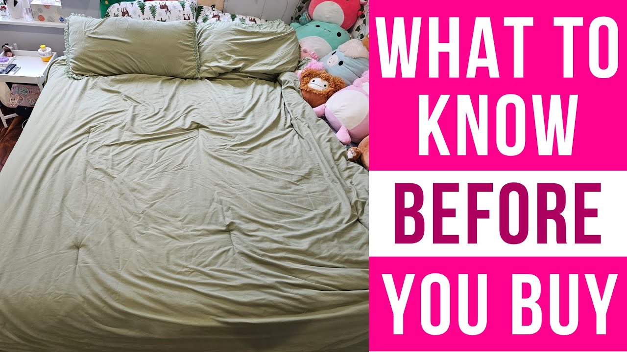 Review: CrushHomes Sage Green Comforter Set with Tassel