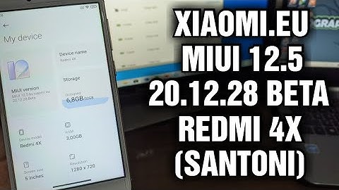 Install & Review Update Custom ROM MIUI 12.5 by Xiaomi.eu 20.12.28 BETA Redmi 4X (Q/TEN)