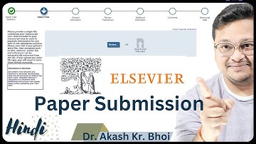 Paper Submission to Elsevier Journal || Elsevier Journal Submission Guide for Authors || Hindi