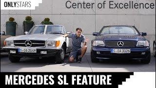 Which is the best Mercedes SL roadster? All generations in one video!