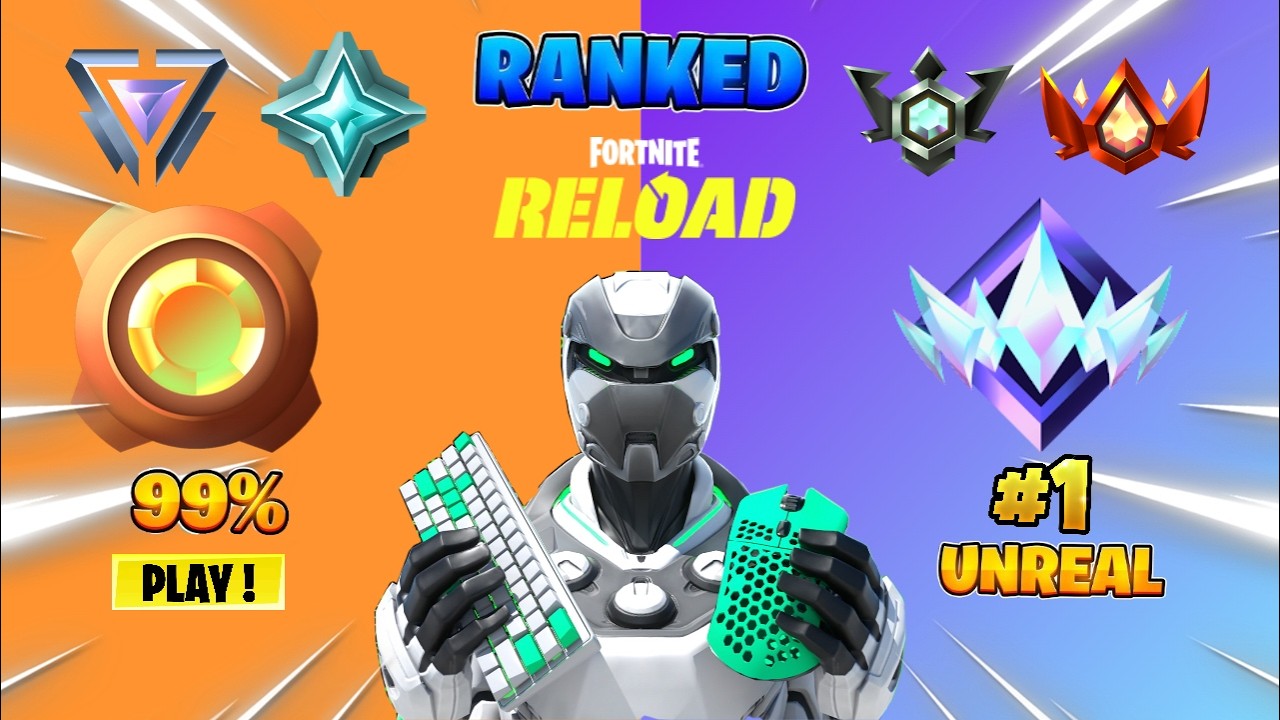 Je commence mon RUSH UNREAL(Fortnite Reload)