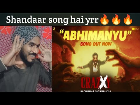 Crazxy - Abhimanyu song reaction | Sohum Shah | Kishore kumar | 28th feb 2025 | React | Ajay