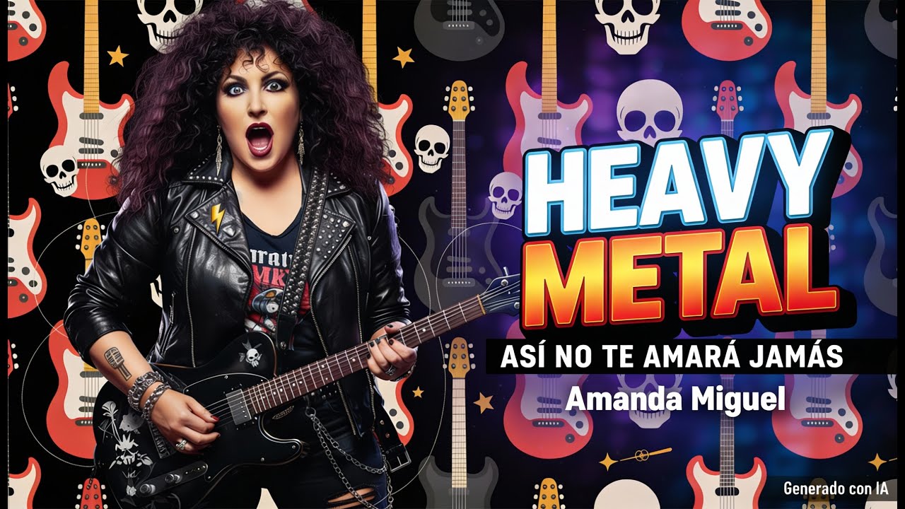 Amanda Miguel – Así No Te Amará Jamás | Cover IA Heavy Metal muy emotivo