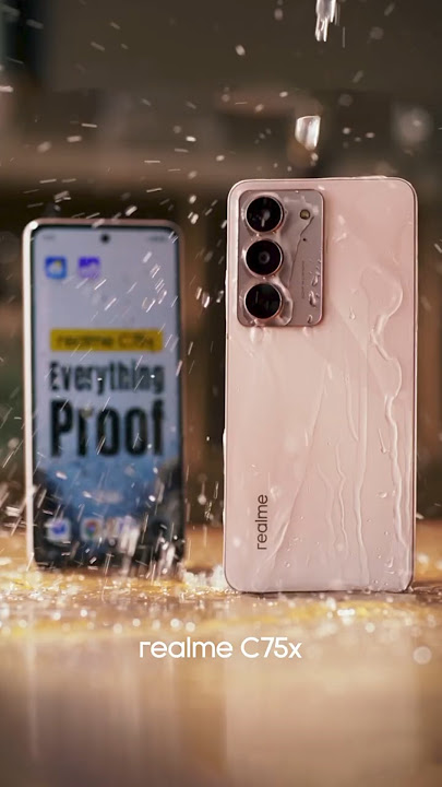 Cuma realme C75x yang nggak takut dicuci! 🚿