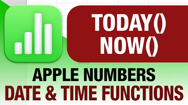 TODAY() and NOW() functions in Apple Numbers