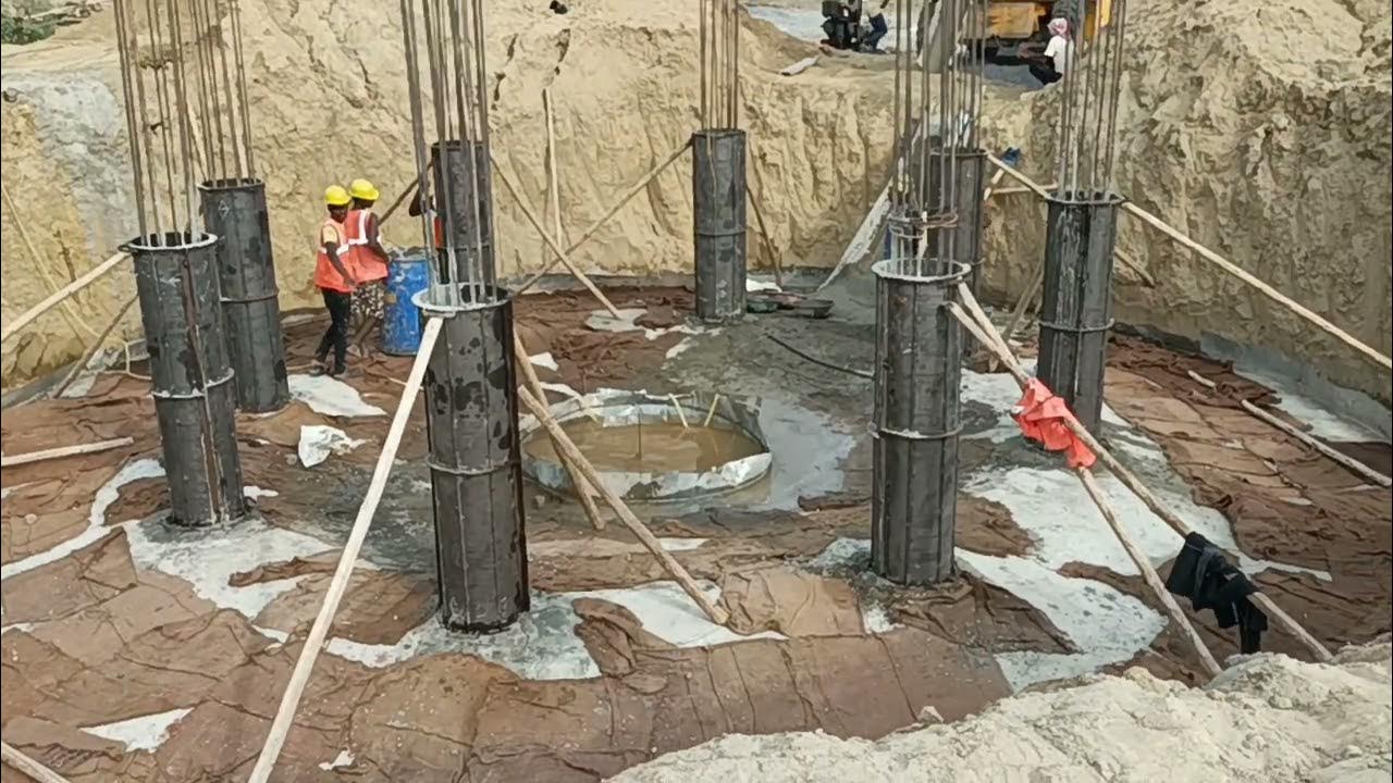 OHT 300KL 1st lift Column casting Over Head Tank Water Tank YouTube