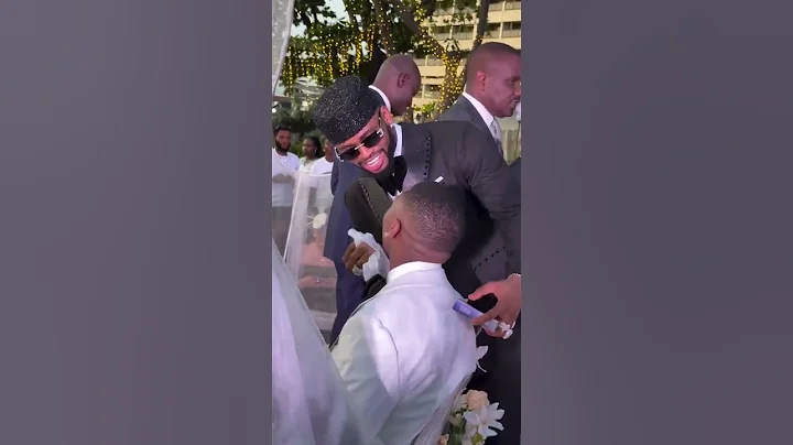 The best man Diamond Platnumz doing his duties at Priscilla Ojo White Wedding with Juma Jux #jp2025