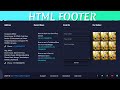 Footer design in html