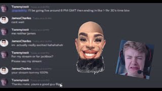 TommyInnit Shows James Charles Convo & Wilbur Appears