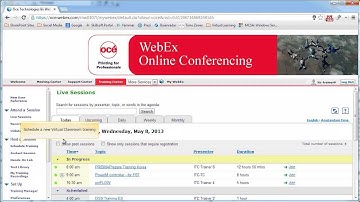 How to schedule a WebEx session with handson labs
