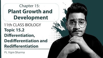 Topic-15.2: Differentiation, Dedifferentiation and Redifferentiation | Plant Growth & Development