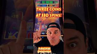 LANDED 3 COIN BONUS AT $30 A SPIN! #shorts #casino #comedy #slot #funny