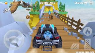 Mountain Climb Stunt 2: Levles 26 to 34 Completed Impossible Stunts Blue Car - Android GamePlay HD screenshot 2