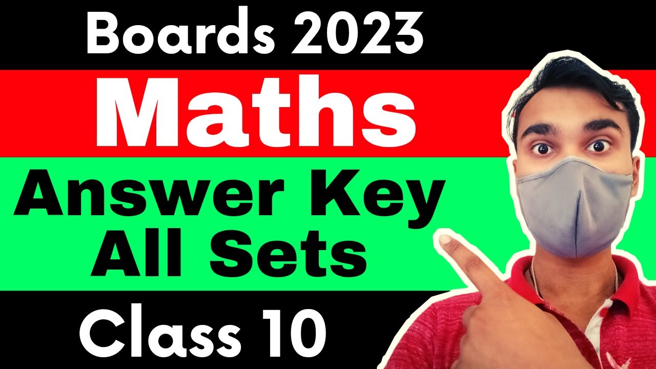 Maths Answer Key Class 10 Math Answer Key All Sets Maths Class 10