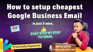 How to make google business Email | Email id with Domain |  Business Emails with Gmail