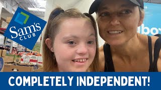 Autumn Helps With Grocery Shopping