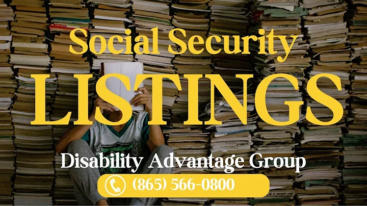 Social Security Impairment Listings