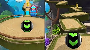 Sky Rolling Ball 3D Gameplay Speedrun Max All Levels 124