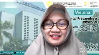 webinar hospital preparedness 3: Persiapan Rumah Sakit Rujukan Baru. 18 September 2020