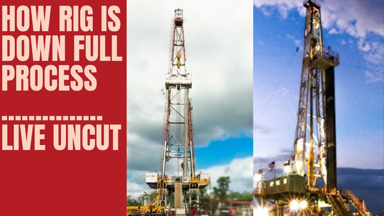 How a onshore drilling rig is assamble and up process, full video uncut ...