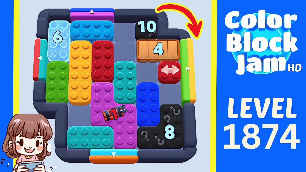 Color Block Jam Level 978 (1874) Solution Walkthrough