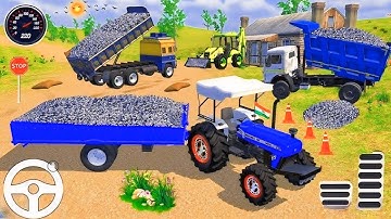 🔴Drive JCB and Uploading 🛻🏗️Stone From Dumper 🛻Truck in Game #truck #jcb #tractor #dumper #games0139