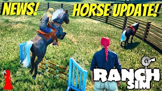 Horse Update News! With New Pictures! | Ranch Sim | PC Gameplay