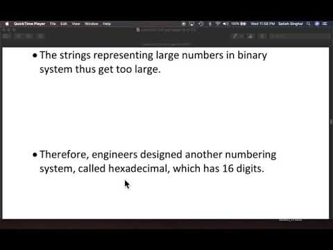 Convert Hexadecimal numbers to Decimal: Video 1 of 4