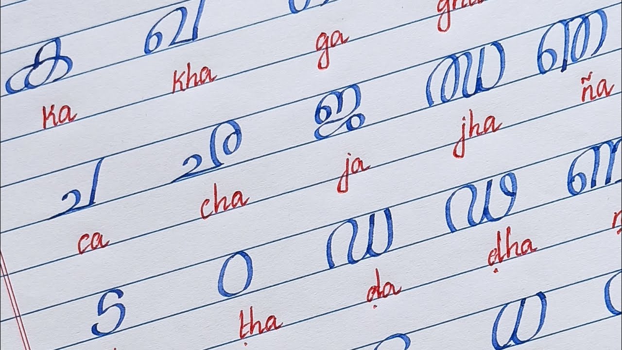 മലയാള വ്യഞ്ജനാക്ഷരങ്ങൾ  How to write Malayalam Consonants letters