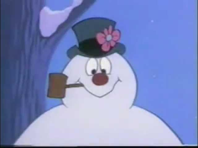 frosty the snowman saying happy birthday