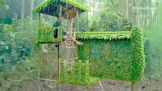 BERKEMAH DI MUSIM HUJAN DERAS//BERBUKA PUASA DI HUTAN.