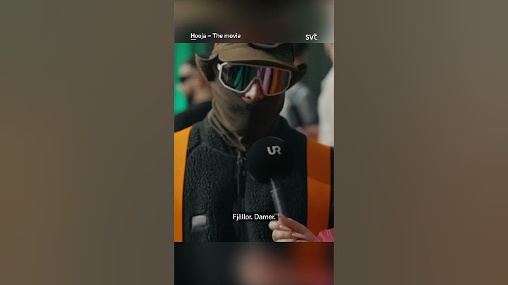 Reportern försöker få till en dejt med Hooja men misslyckas 🏔️Streama Hooja – the movie på SVT Play