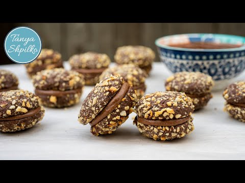 Шоколадное Печенье с Фундуком и Домашней НУТЕЛЛОЙ | Chocolate Hazelnut Cookies with homemade NUTELLA