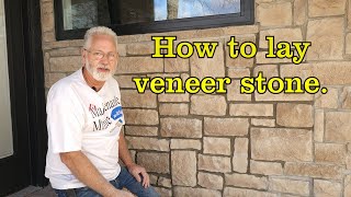 How to install cultured stone or veneer stone.
