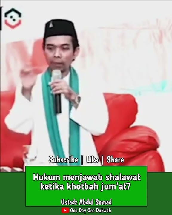 Hukum menjawab Shalawat ketika Khotbah Jum'at? | Dakwah Story Wa #dakwah #uas #ceramah