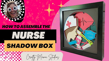 Nurse Svg Shadow Box, Front Line Worker 3D Layered Shadowbox