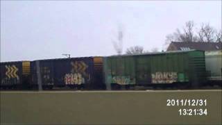 The UP Yard From Highway 94 In Chicago 12-31-11