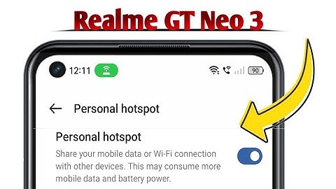 Hotspot Not Working on Realme GT Neo 3 Problem Solved