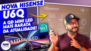 Unboxing e testes da TV Hisense U6Q - Qd Mini Led Dolby Vision e Atmos e muito mais!