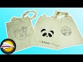Ako ušiť nákupnú tašku | DIY taška | Strih na tašku | DIY nákupná taška s kresbou | DIY šitie