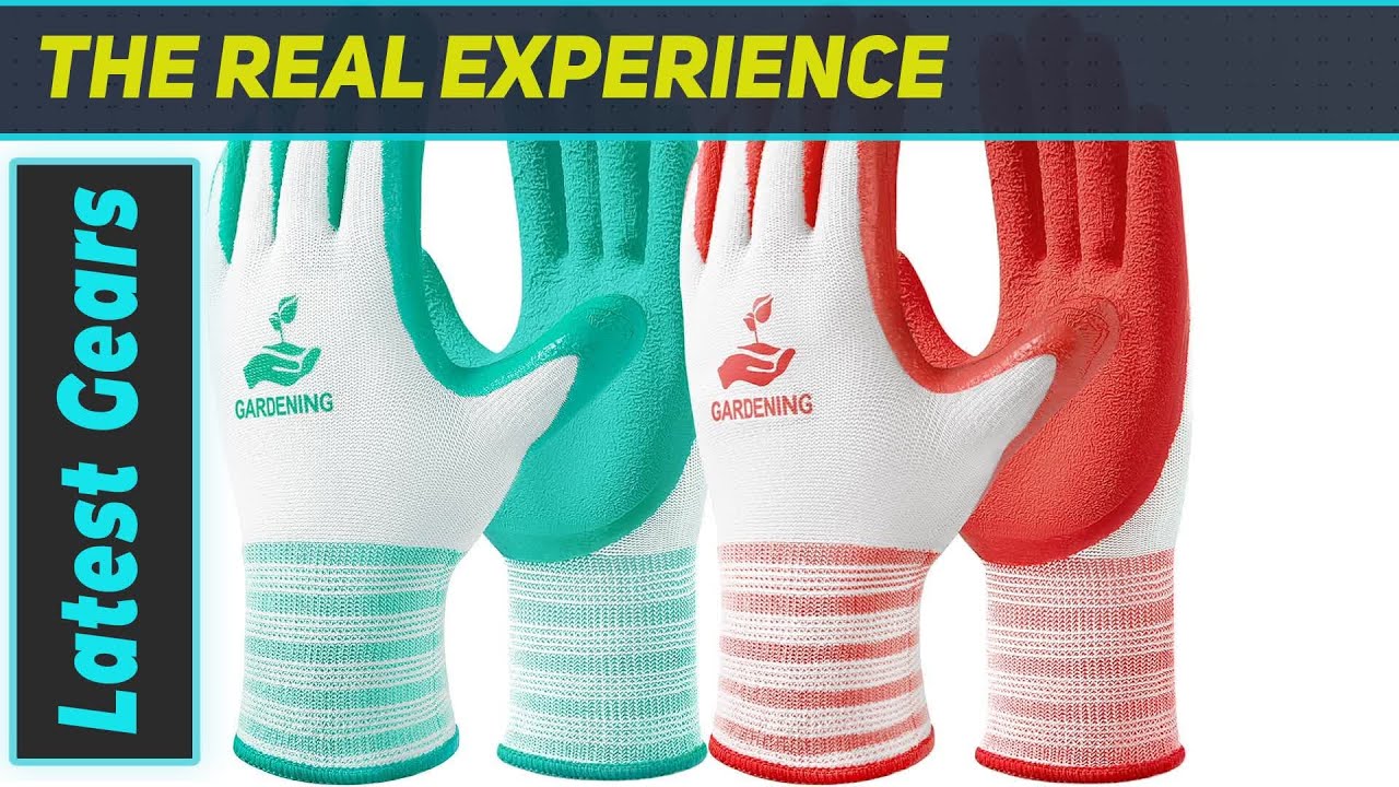 Trifabricy Gardening Gloves with Grip - Best Outdoor Work Gloves for Lawn Yard