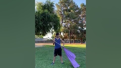 How to MASTER your 45 toss on flag - Color Guard Technique (MIRRORED) Tutorial