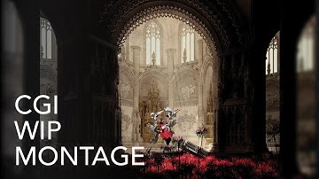 CGI Montage: Recreating Burgos Cathedral in 3D with Rhino, Cinema4D & Redshift Timelapse