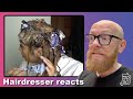 Going from black box dye to blond  hairdresser reacts to hair fails