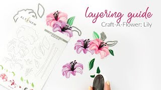 How Do Layering Dies Work? | Craft-A-Flower Lily Die Set