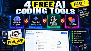 I Tested 4 FREE AI Coding Tools — Can They Build a Real App | Part 1