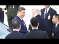 Trump greets Xi on airfield