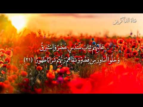 سورة الإنسان بصوت هادئ ومريح لنفس القارئ حسام الدين عبادي 