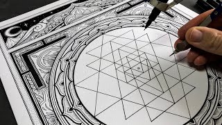 How I drew the most detailed Sri Yantra yet
